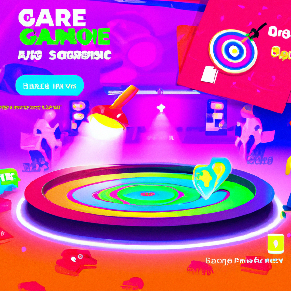 ArcadeFlux hero preview showing lively tiled arena and HUD